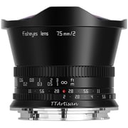 7.5mm f/2 RF （B） [TTArtisan 7.5mm f/2 C Fisheye キヤノンRFマウント・APS-C ブラック 単焦点 魚眼レンズ]