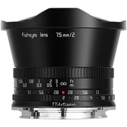 7.5mm f/2 L （B） [TTArtisan 7.5mm f/2 C Fisheye Lマウントバヨネット ・APS-C ブラック 単焦点 魚眼レンズ]