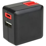 USB急速充電器 USB PD3.0(パワーデリバリー 3.0)対応 20W USB-C×1/USB-A×1 自動識別IC搭載 可動式プラグ採用 コンパクトタイプ ブラック/レッド MCAC2101BR