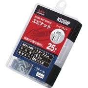NSD6MP [エビ ブラインドナット エビナット 平頭・スチール製 板厚3.2 M6×1.0 25個入]