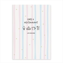 ライフレコードノート お気に入りカフェ&レスト 1冊 230025-54
