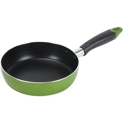 ニューフォア ふっ素加工IH対応フライパン18cm グリーン HB-8591