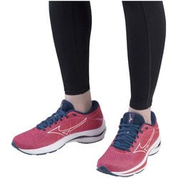 ヨドバシ Com ミズノ Mizuno ウェーブライダー 25 Sw J1gd2106 01 ピンク ホワイト ネイビー 24 0cm ランニングシューズ レディース 通販 全品無料配達