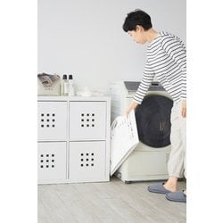 【チロホワイト3点セット】たためるバスケット 正規品　折りたたみ ヨドバシ.com - 清水産業 HS 折りたためるランドリーバスケット