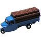 NC-121 Ｎゲージ レイアウト用 オート三輪トラック 木材積載仕様 ブルー [鉄道模型用品]