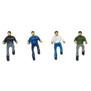 NC-132 Ｎゲージ レイアウト用 自転車に乗る人 4体入 [鉄道模型用品]