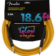 FENDER （フェンダー） Professional Glow in the Dark Cable, Orange, 18.6’