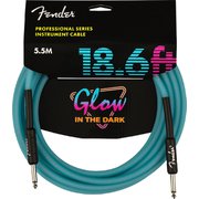 FENDER （フェンダー） Professional Glow in the Dark Cable, Blue, 18.6’
