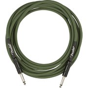 FENDER （フェンダー） Strummer Pro 13’ Instrument Cable, Drab Green