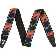 FENDER (フェンダー) Neon Monogrammed Strap, Blue/Orange