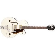 GRETSCH (グレッチ) G6118T Players Edition Anniversary(TM) Hollow Body with String-Thru Bigsby(R), Rosewood Fingerboard, Two-Tone Vintage White/Walnut Stain