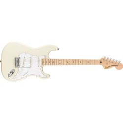 Squier （スクワイヤー）エレキギター Affinity Series（TM） Stratocaster（R）, Maple Fingerboard, White Pickguard, Olympic White