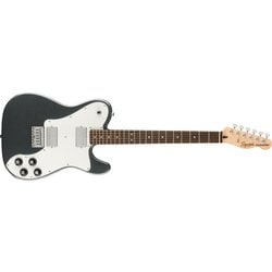 Squier （スクワイヤー）エレキギター Affinity Series（TM） Telecaster（R） Deluxe, Laurel Fingerboard, White Pickguard, Charcoal Frost Metallic