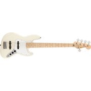 Squier (スクワイヤー)エレキベース Affinity Series(TM) Jazz Bass(R) V, Maple Fingerboard, White Pickguard, Olympic White