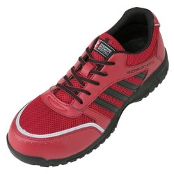 プロテクティブースニーカー 鋼鉄製先芯 JSAA A種認定品 アッパー：合成繊維・合成皮革 ソール：ラバー 反射素材 A-44000 レッド 29.0cm