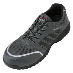 プロテクティブースニーカー 鋼鉄製先芯 JSAA A種認定品 アッパー：合成繊維・合成皮革 ソール：ラバー 反射素材 A-44000 チャコール 25.0cm