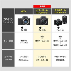 ヨドバシ.com - ソニー SONY ZV-E10L W [VLOGCAM ZV-E10L αシリーズ 