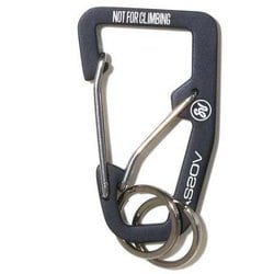 ダブルカラビナ DOUBLE CARABINER 201700-10 BLACK [アウトドア アクセサリーカラビナ]