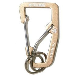 ダブルカラビナ DOUBLE CARABINER 201700-65 KHAKI [アウトドア アクセサリーカラビナ]
