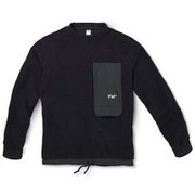 ROOT LIGHT SHERPA CREW Slate BK Lサイズ [アウトドア フリース メンズ]