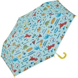 子供用折りたたみ傘 晴雨兼用 50cm 手開き式 6本骨 UV加工 ディノサウルス UBOTSR1