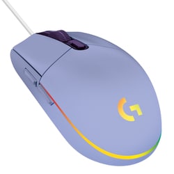 ゲーミングマウス G203 LIGHTSYNC 有線 光学式 6ボタン ライラック G203-LC