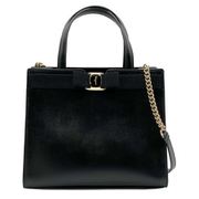 21I290-734058 [ハンドバッグ レディース VARA BOW TOP HANDLE M ブラック 並行輸入品]