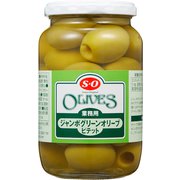 S=O ピテット ジャンボ グリーンオリーブ 385g