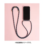 IP12PRC-PDN [iPhone 12/12 Pro用 ストラップ付ケース Pink Dot Navy]