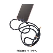 IPSE2C-PDN [iPhone SE（第2世代） 4.7インチ用 ストラップ付ケース Pink Dot Navy]