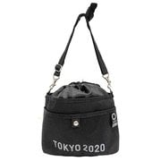 8OL004 [東京2020 オリンピック エンブレム 巾着型バッグ ブラック]