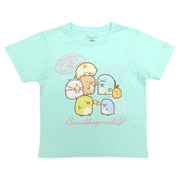 すみっコぐらし KIDS Ｔシャツ ペンペンアイス サックス 120cm [キャラクターグッズ]