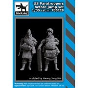 HAUF35228 1/35 ミリタリーフィギュア 米軍 落下傘兵 降下前 2体セット （HAUF35226＋HAUF35227） [組立式プラスチックモデル]