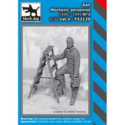 HAUF32129 1/32 ミリタリーフィギュア イギリス空軍 整備兵 1940～45年 No.1 [組立式プラスチックモデル]