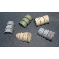 M-20205 1/35 ディティールアップパーツ 捨てられたドラム缶セット（A） [プラモデル用パーツ]