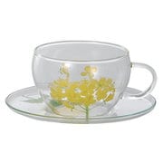 菜ばな 耐熱ガラス カップ＆ソーサー 39P061
