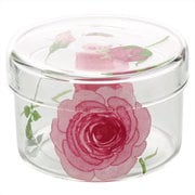 English Rose イングリッシュローズ 耐熱ガラス 蓋付カップ (M) ピンク 49P087
