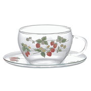Fraise フレーズ 耐熱ガラス カップ＆ソーサー 39P051