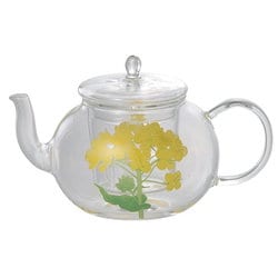 菜ばな 耐熱ガラス ティーポット 49P104