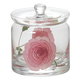 English Rose イングリッシュローズ ガラス 蓋付ポット （S） ピンク 46P094