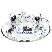 NEKOにゃ～ご 耐熱カップ＆ソーサー 音符 NKO-1018