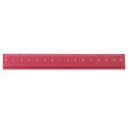 アルミ定規 15cm レッド