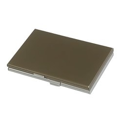 アルミデュアルカードケース ブラウン