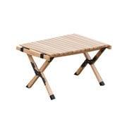 木製折りたたみローテーブル Woodi Roll Table 60 SMOrsRT001a ベージュ [アウトドア テーブル]