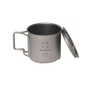 蓋付きチタンマグカップ Titanium Mug with Lid 350ml SMOrsUT001MWLa [アウトドア マグカップ]