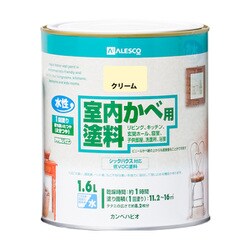 室内かべ用塗料 クリーム 1.6L