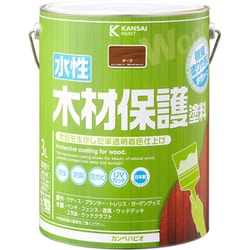 水性木材保護塗料 チーク 3L