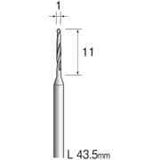 KA1116 [ミニモ ハイスピードスチールドリル φ1 (10本入)]