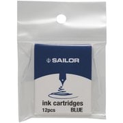 万年筆用カートリッジインク 染料 12本入 ブルー 13-0405-140