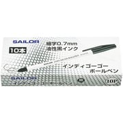 インデイGOGOボールペン ホワイト 10本入 52-1151-000